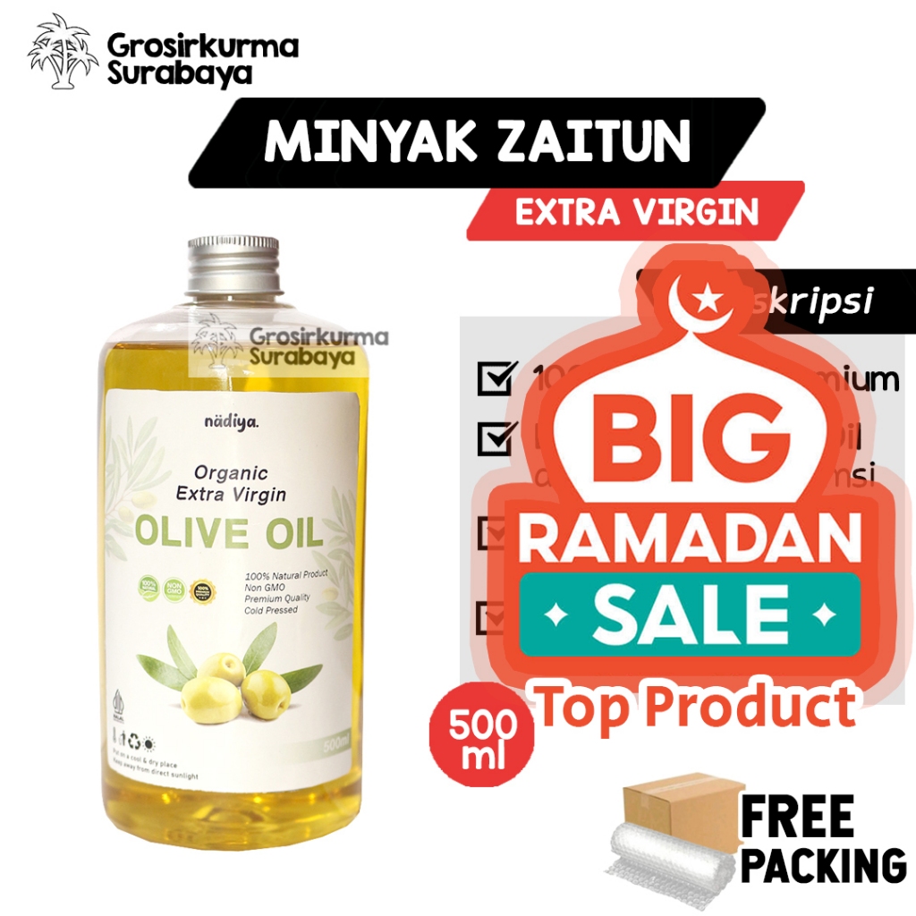 

EVOO Minyak Zaitun Extra Virgin 500ml Murni Organik Untuk Konsumsi Suplemen Natural Borges Casa Bert