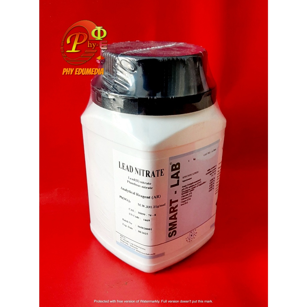 Timbal Nitrat / Lead Nitrate / Pb(NO3)2 / PbNO3 Analis SMARTLAB Per 100 Gram