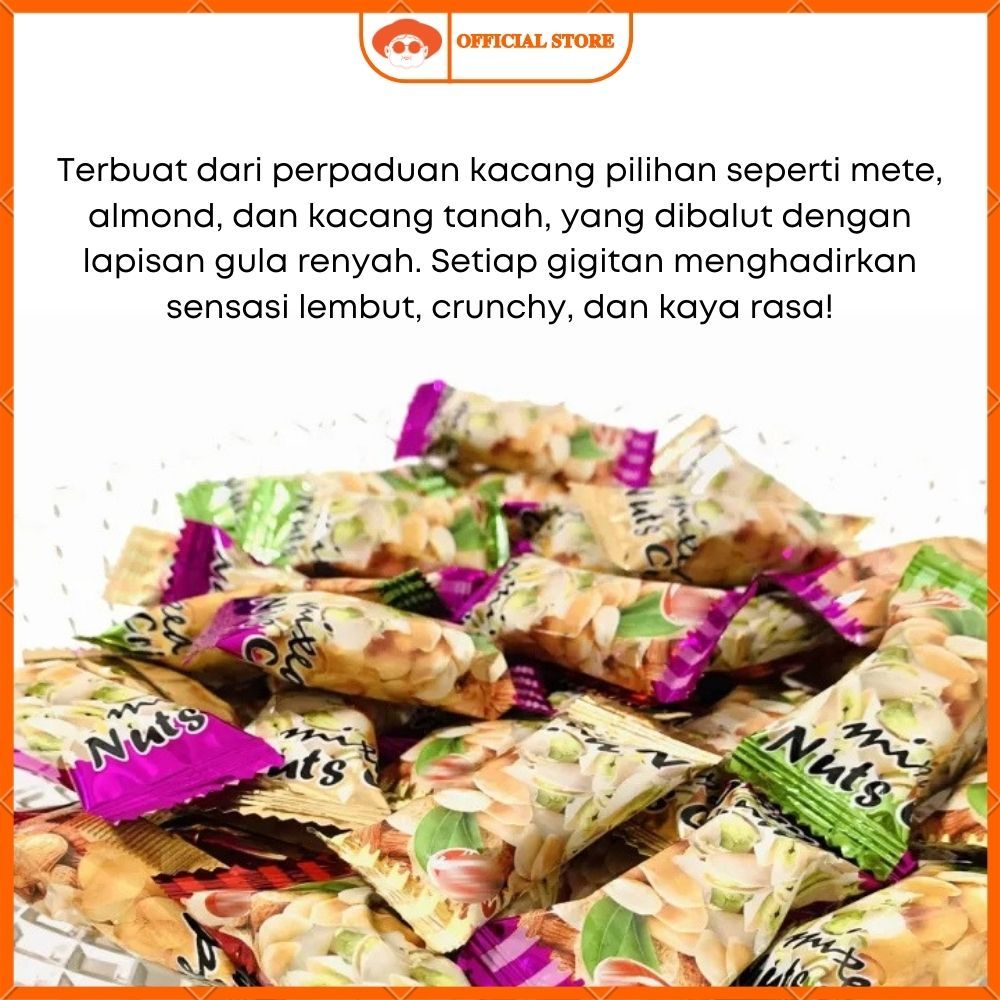 

RB Naraya Mixed Nuts Crispy Tingting Kacang Permen Halal 400gr