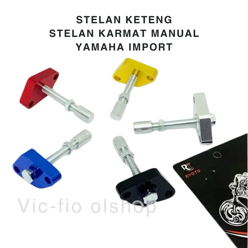 stelan tensioner rantai karmat keteng manual yamaha jupiter mx, z, mio, vega, vixion, nouvo dll