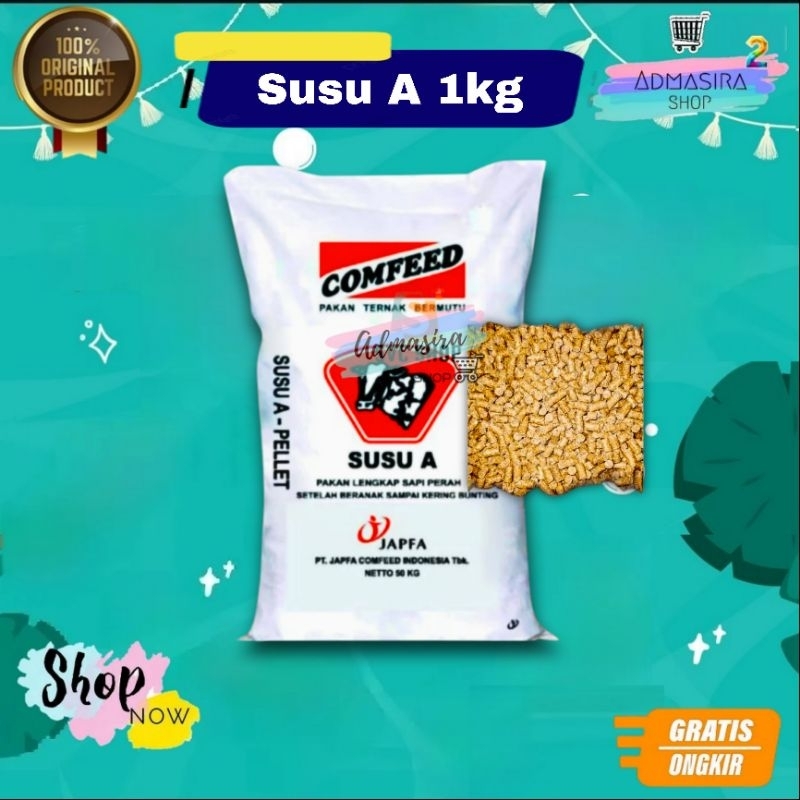 SUSU A 1kg Konsentrat Sapi Perah Pelancar Susu Comfeed Original Repack 1 kg