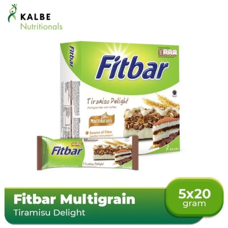 

Fitbar Tiramisu Delight 5x20gr Multigrain
