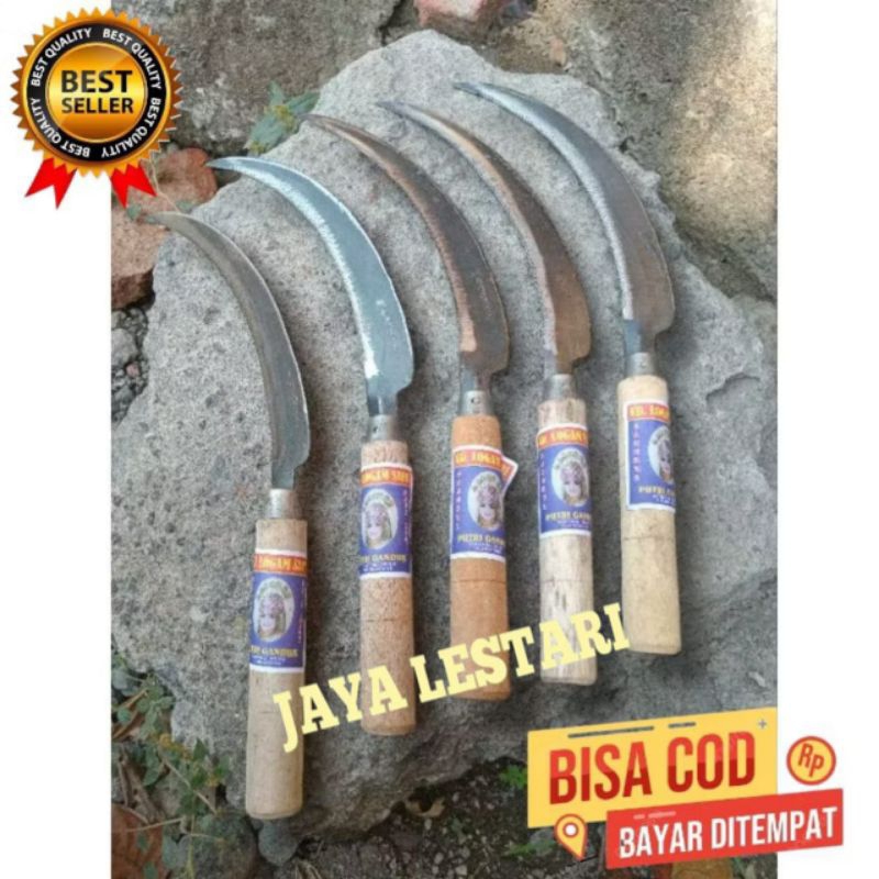 Arit Padi Gergaji Baja Berkualitas Tinggi Dengan Mata Pisau Bergerigi / Pisau Pemotong Padi Kualitas