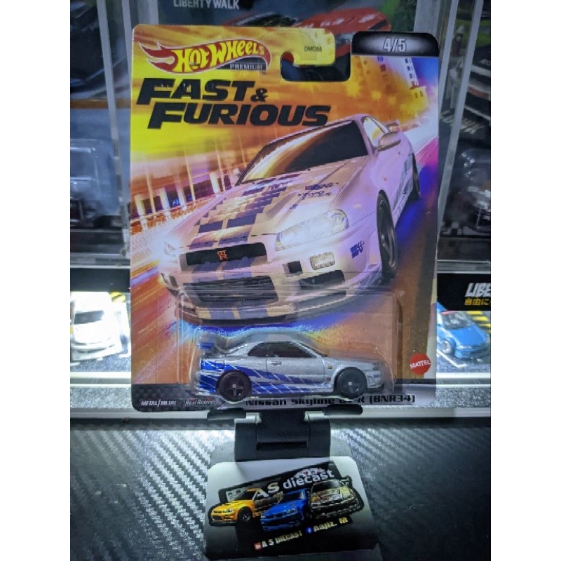 hot wheels fast and furious nissan skyline r34 premium