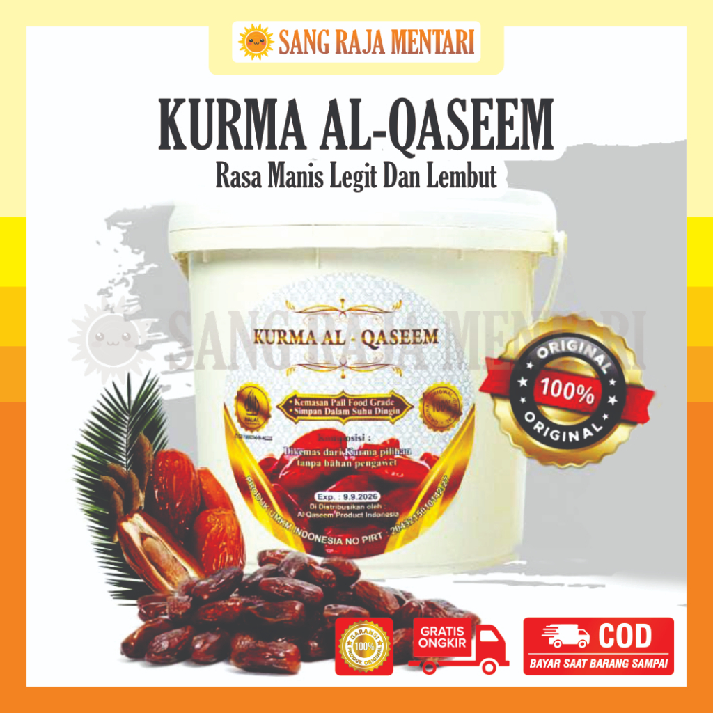 

Kurma Al Qaseem Ember 500 Gr Kurma Premium Al Qassim Sukari