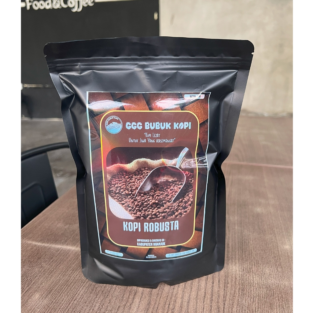 

Bubuk Kopi Robusta Ggg Isi 1kg Rasa Mantab Premium
