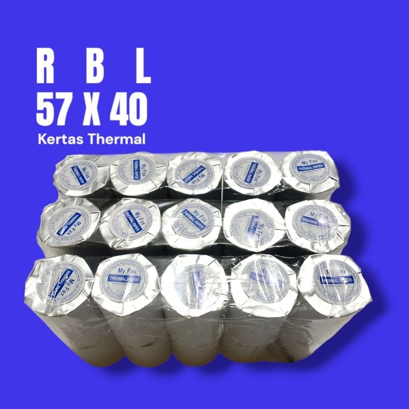 

Kertas Thermal 58x40 Edc Bluetooth Paket 100 Roll Kertas