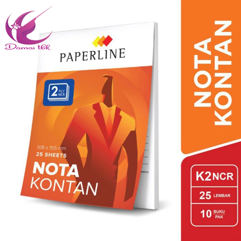 

(1 Buku) Paperline Nota Kecil K2 2 Ply