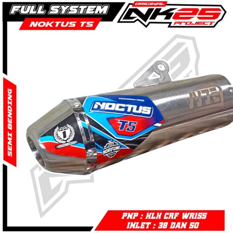 Knalpot supermoto norifumi noktus t5 KLX150 CRF150 WR155