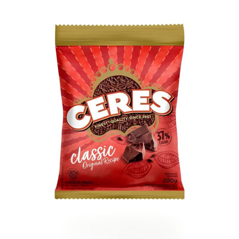 

Ceres Hagelslag Classic Choco Chocolate Meises 200gr - Ceres Messes Cokelat Klasik