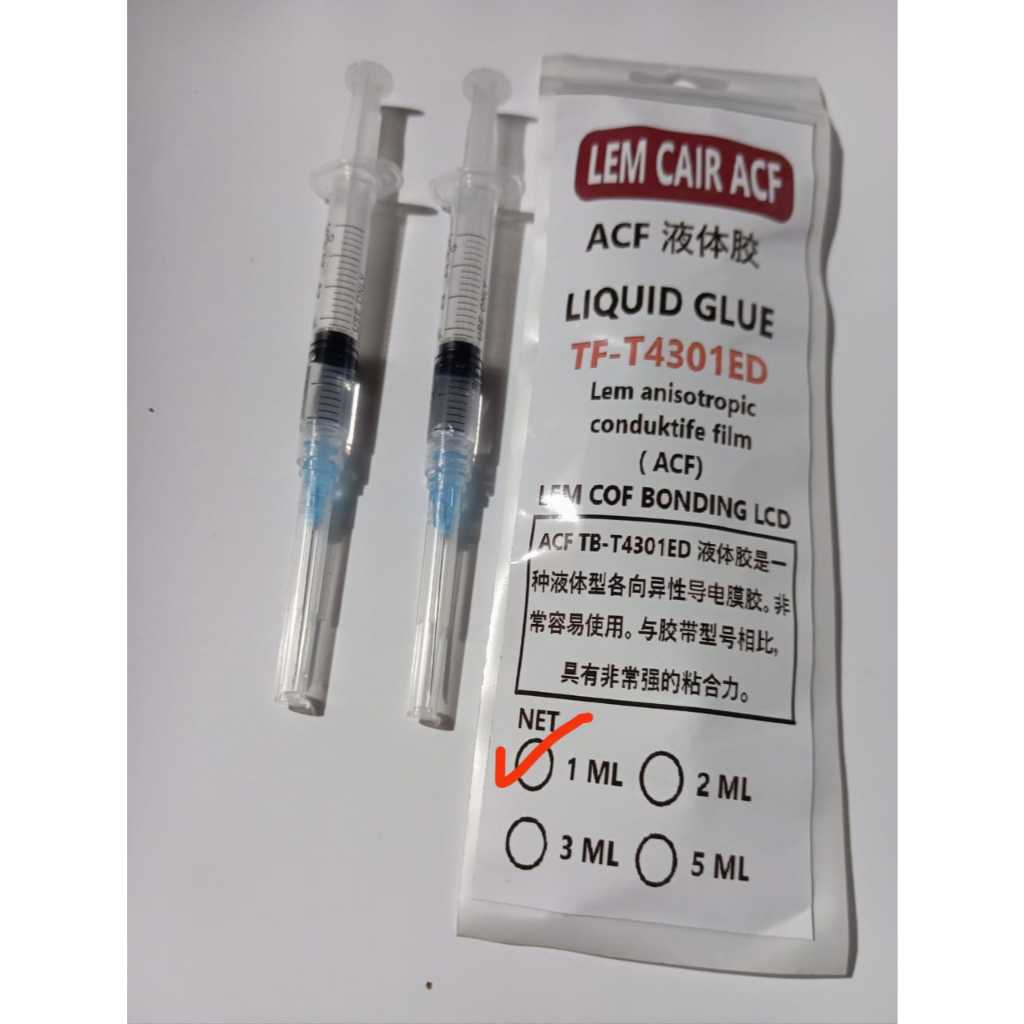 lem cair acf tf 4301atau lem acf cof bonding kabel cof t con cof lcd disply tv LCD MONITOR HP TABLET