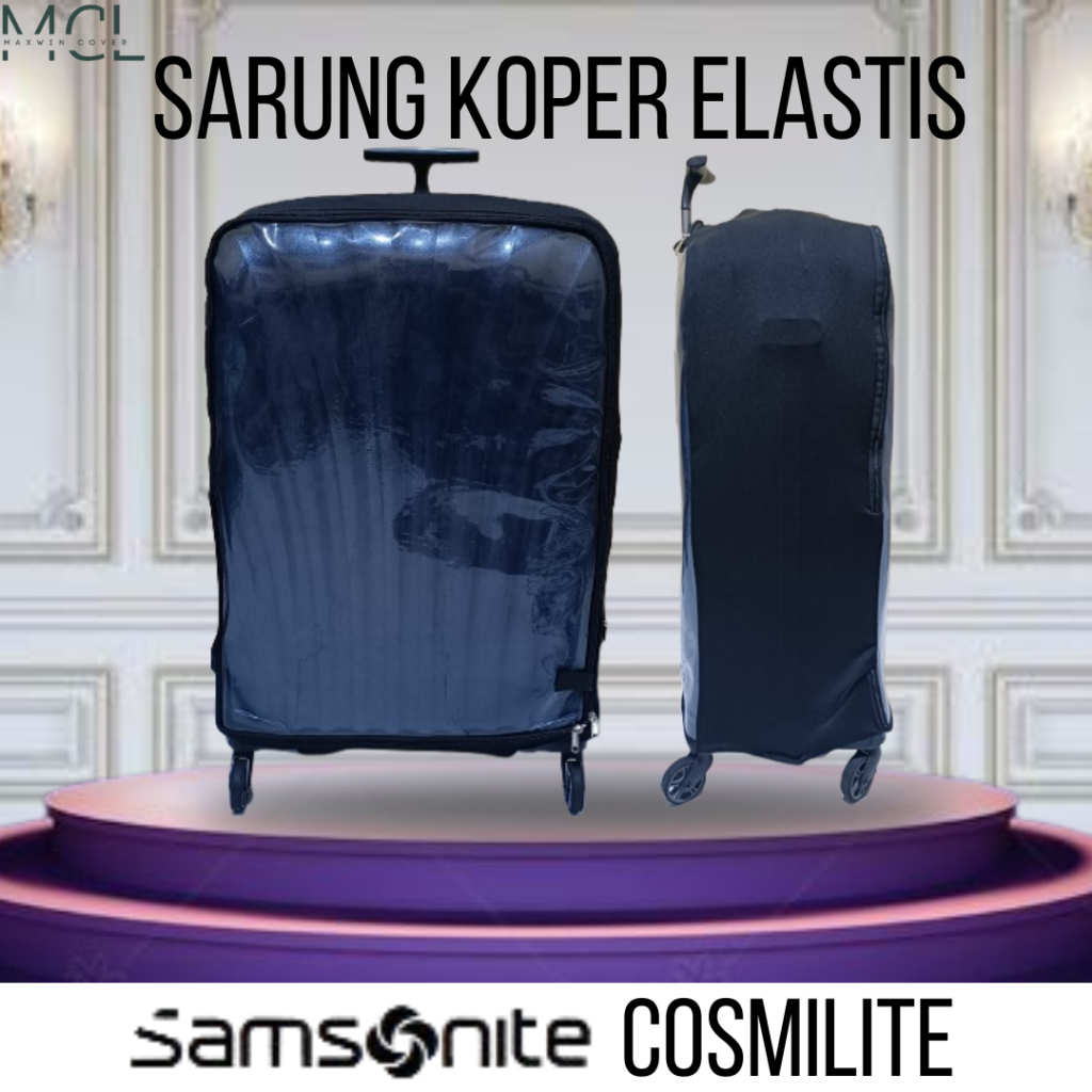 DARCI Luggage Cover Koper Samsonite - Pelindung Sarung Koper Samsonite Cosmolite Model Kombinasi