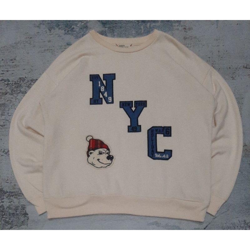 Crewneck Who NYC full bordir