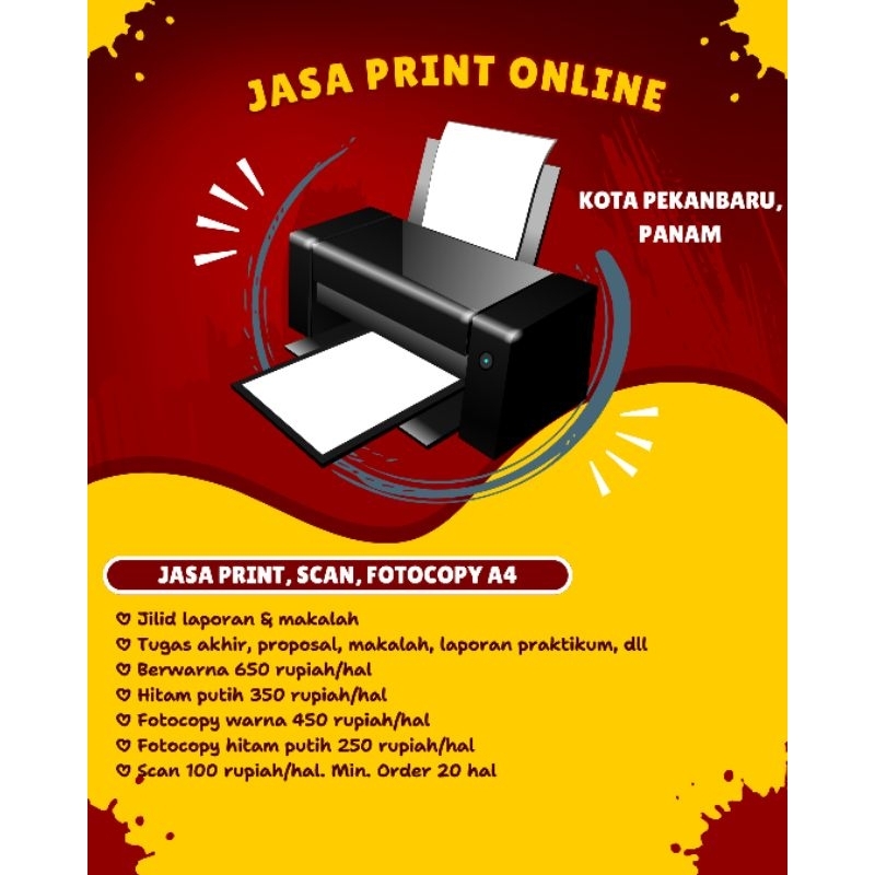[2] Jasa Print Online Murah Pekanbaru A4 Fotocopy, Scan