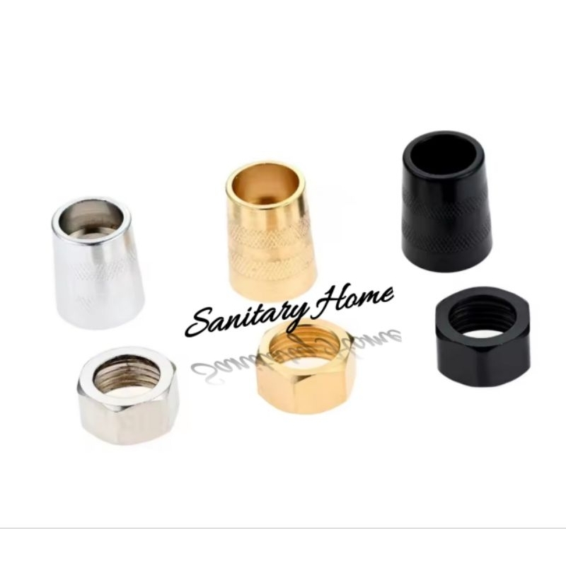 Mur ring sambungan selang shower selang Fleksibel shower konektor selang Air solusi kepala shower pe