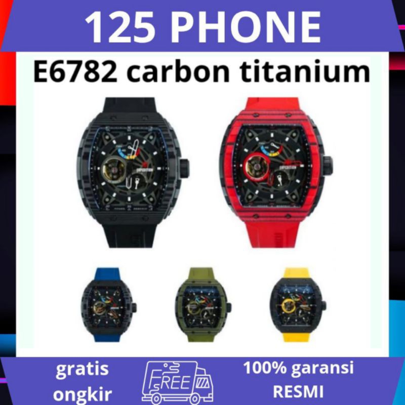 jam tangan E6782 Carbon Titanium Bekas