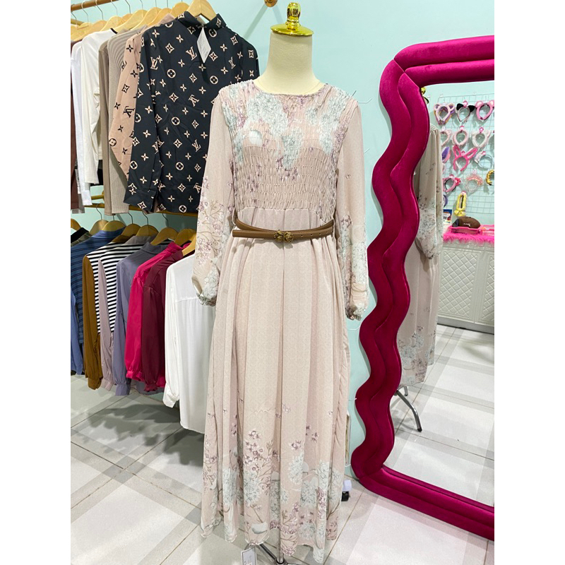 Gamis yuna fashion import + belt