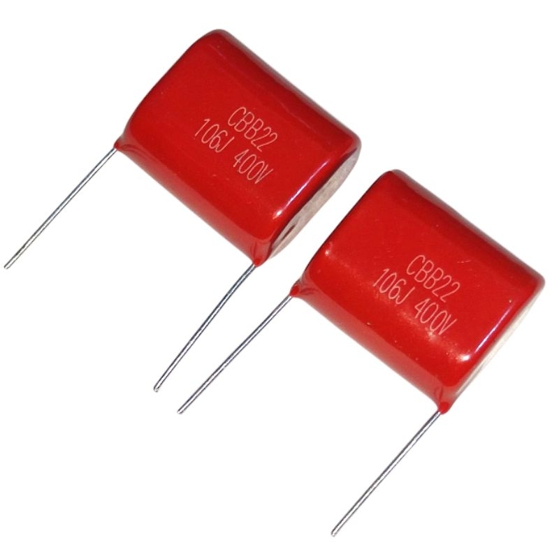 kapasitor milar 10uf 400v / capacitor 10uf 400volt / milar 106j 400v / CBB22 10UF 400V