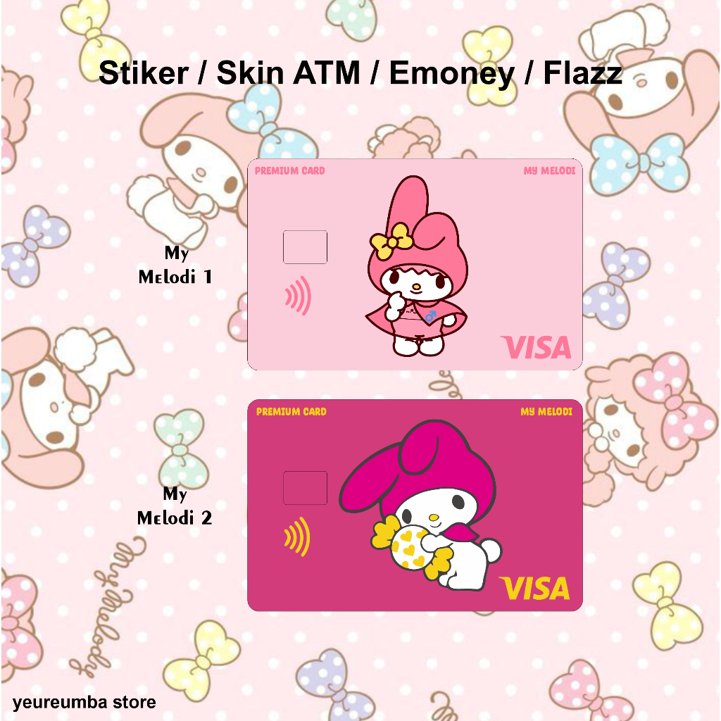 

Stiker Skin ATM Emoney Flazz Sticker Kartu Atm Stiker Pelindung Kartu VInyl Anti Air Laminasi Glosy