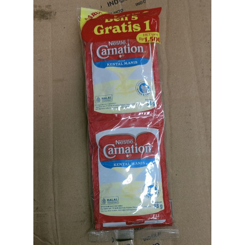 

Nestle Carnation Krimer Kental manis 6x38gr