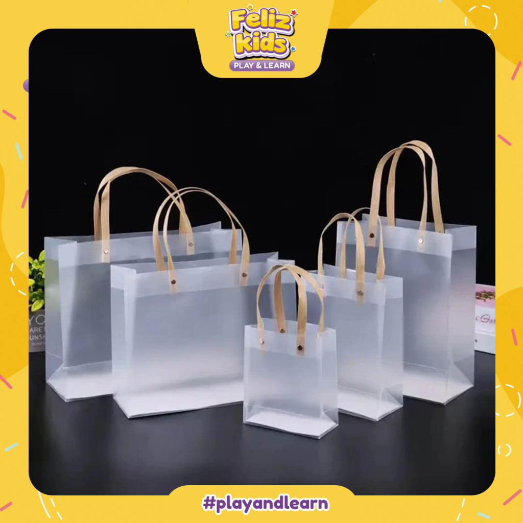 

[FELIZKIDS] [FK392] Goodie Bag Doff - Kantong Hampers - Goodie Bag Tas Mika Polos PP Doff | Tas Bingkisan | Tas Hampers | Tas Tenteng PP Doff Transparant