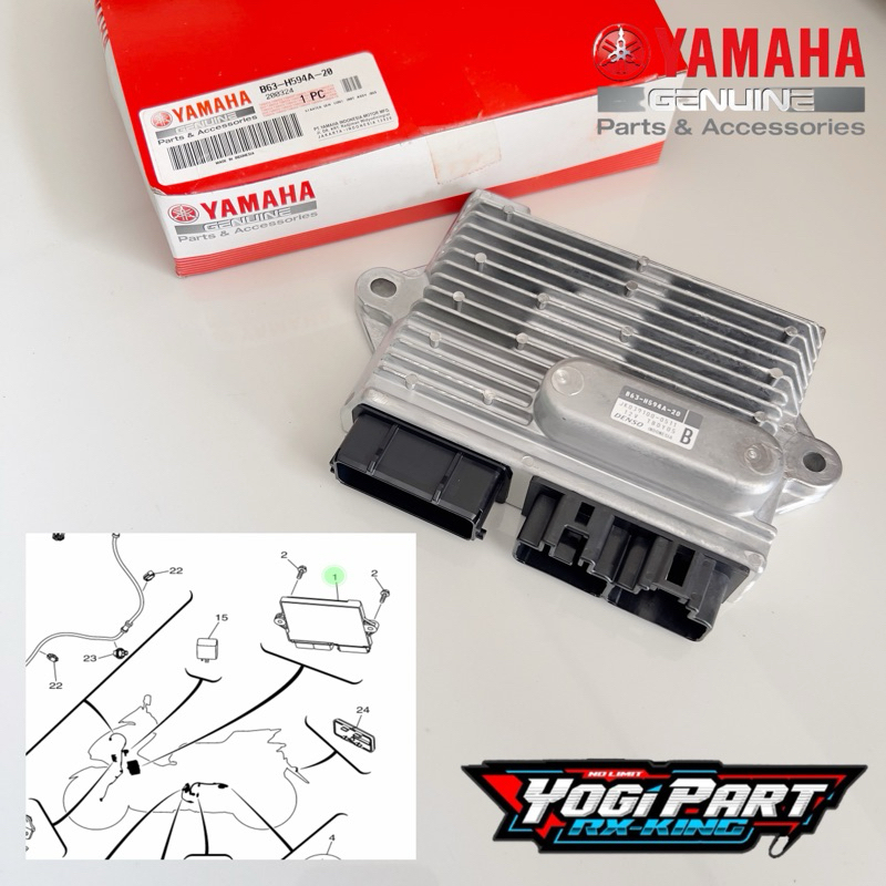 CONTROL UNIT SGCU ECU AEROX NON KEYLESS TIPE B63-H594A-20 ORIGINAL YGP
