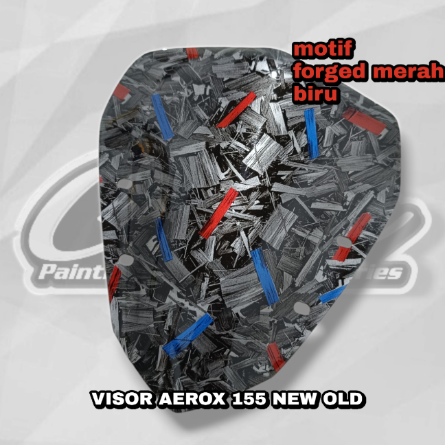 windshield visor aerox 155 old new carbon wtp forged merah biru