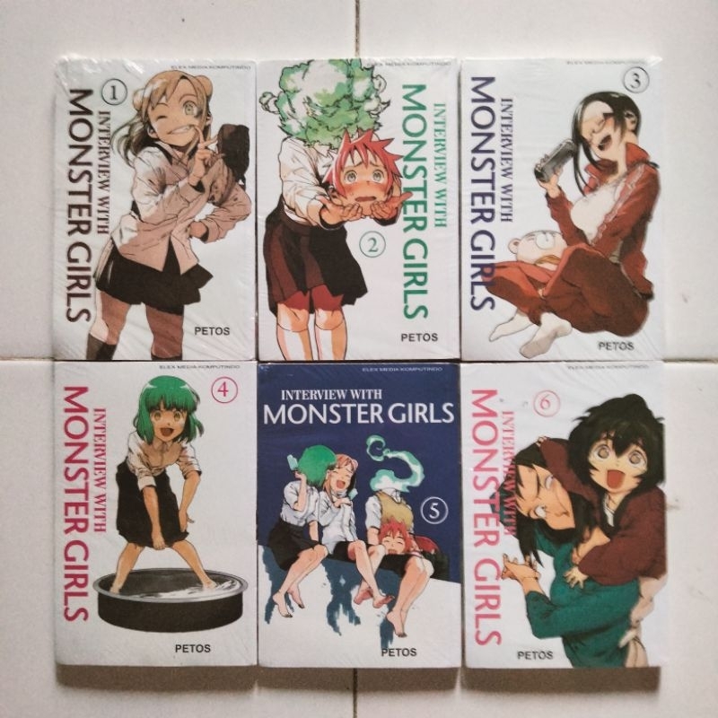 Paket Komik - Interview with Monster Girls - Petos - Elex Media - 6 Komik Fullset