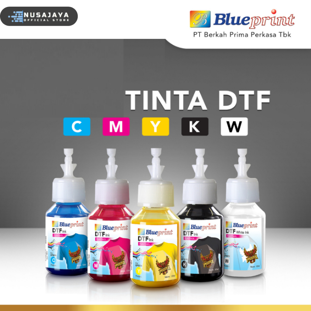 Tinta Printer Sablon Digital DTF Transfer Ink 100 ml Blueprint