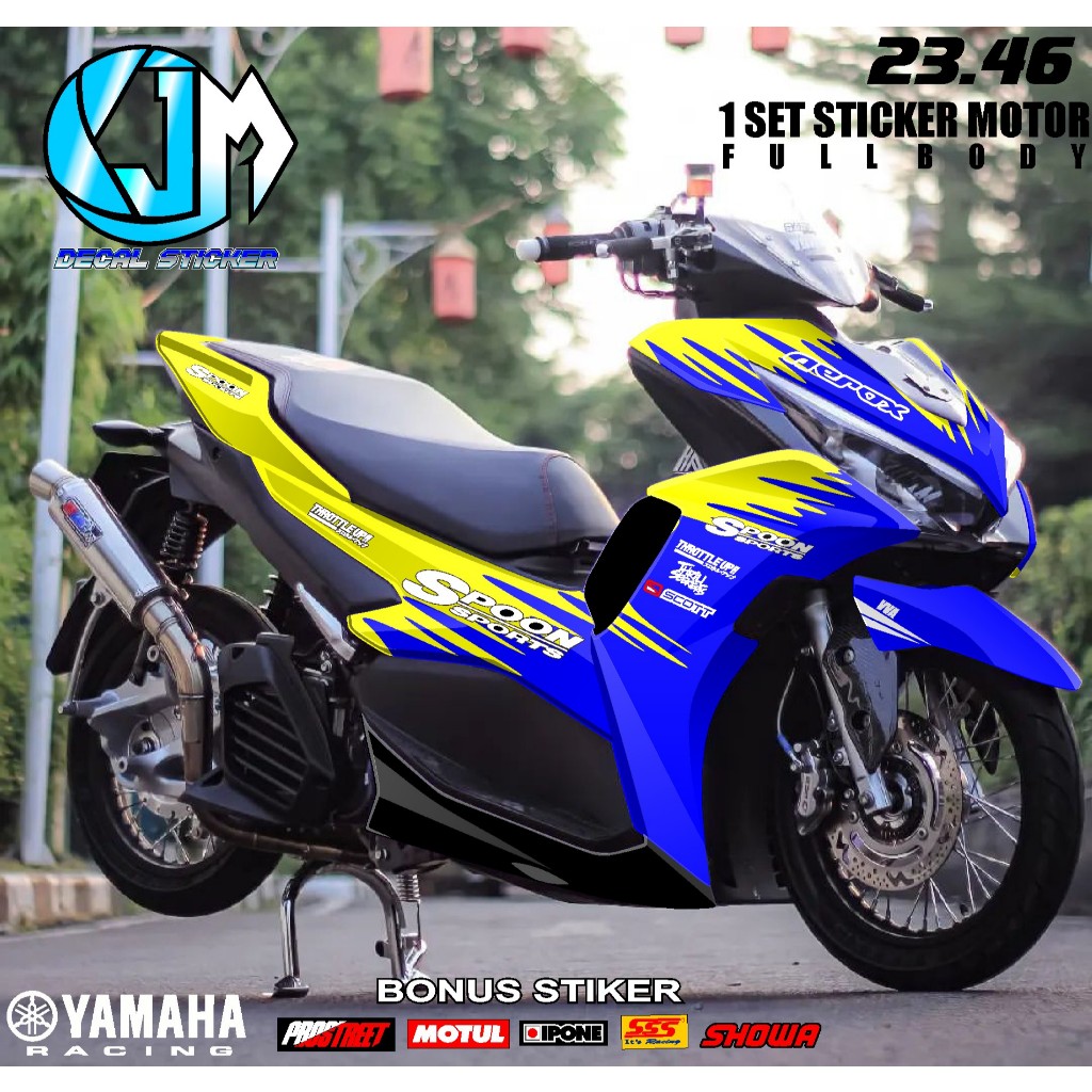 COD DECAL TERBARU decal sticker Aerox 155 NEW Connected FULL BODY DESIGN SIMPEL WARNA TERBARU AEROX 