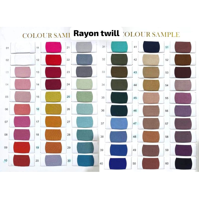 Rayon Twill / kain rayon twill roll