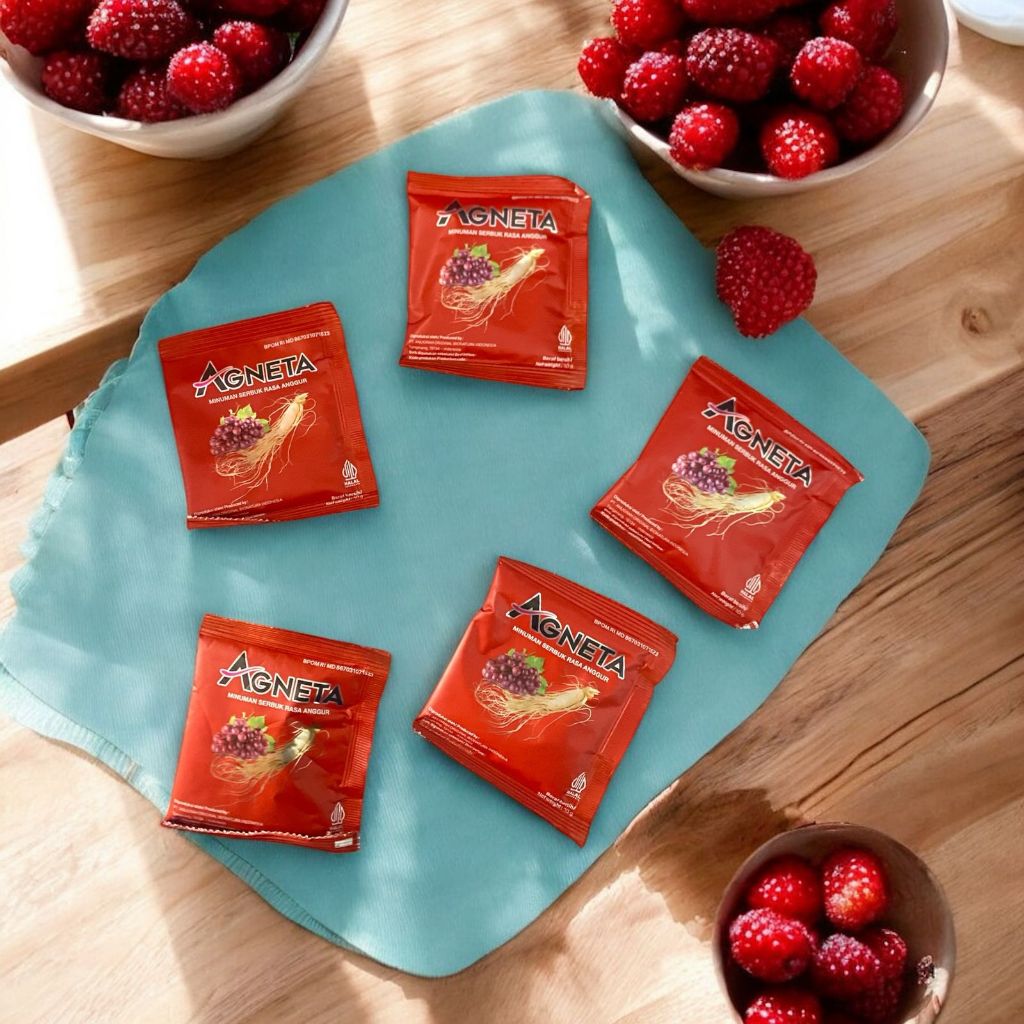 AGNETA - Agneta Red Wine Herbal Alami Penambah Stamina harga 5 sachet Original.