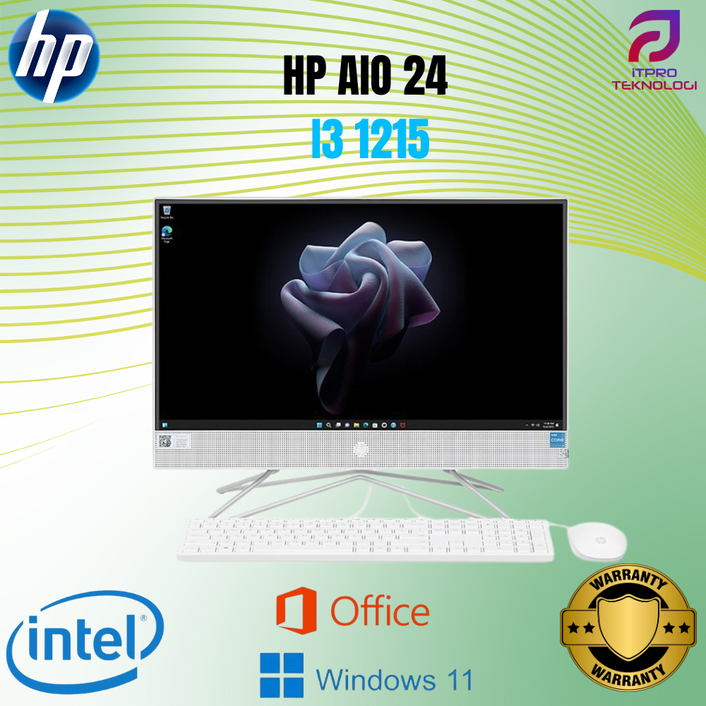 HP AIO 24 I3 1215 8GB 512GB W11+OHS
