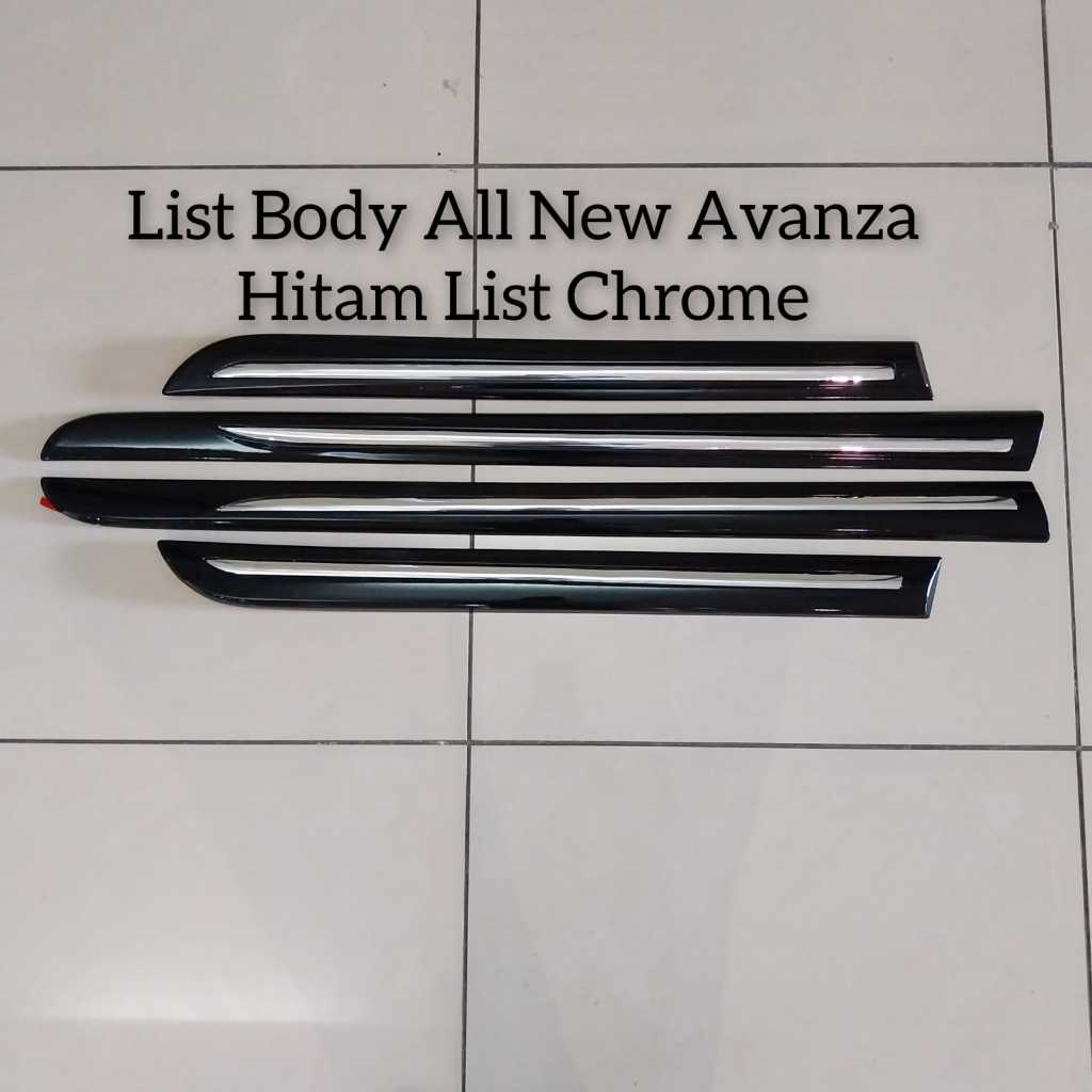 List Body All New Avanza Hitam List Chrome