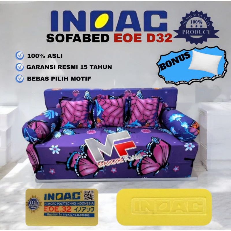 Sofa bed Inoac EOE D32 Tebal 20 cm Garansi 15 Tahun Sofa bed Inoac