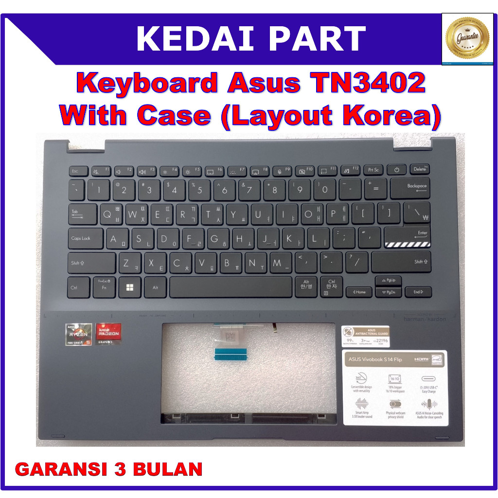 Keyboard Asus VivoBook S 14 S14 Flip Oled TN3402 TN3402Q TN3402QA TN3402YA