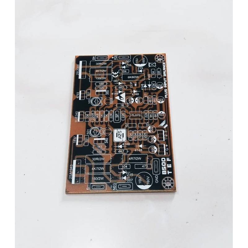 PCB Driver Power Amplifier APEX B500 TEF Input Balance Pertinak