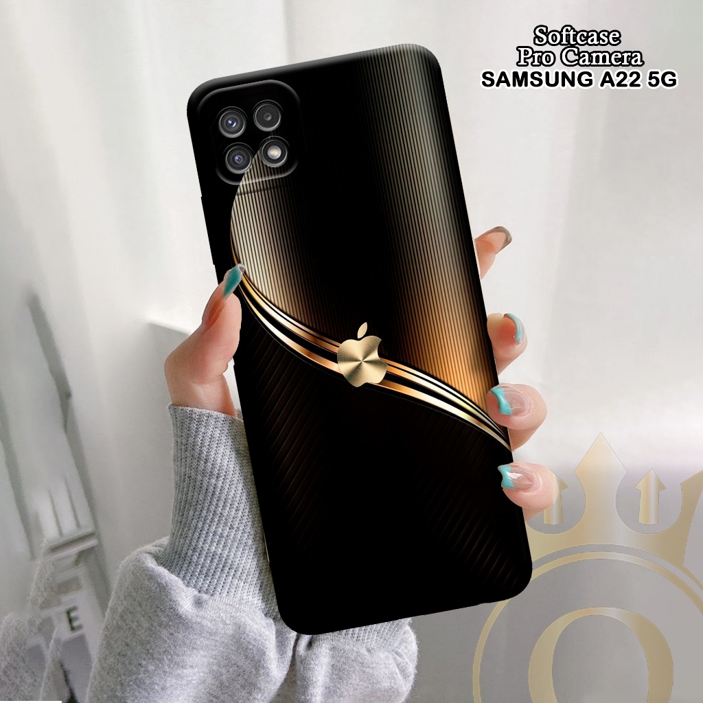 Softcase Samsung Galaxy A22 5G - ORORA - Casing Samsung Galaxy A22 5G - Motif case Logo - softcase S