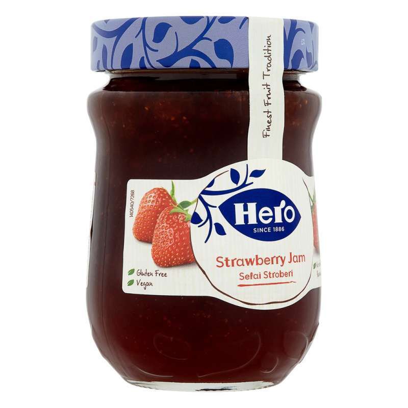 

Hero Strawberry Fruit Spread Jam 340gr - Selai Buah Strawberry