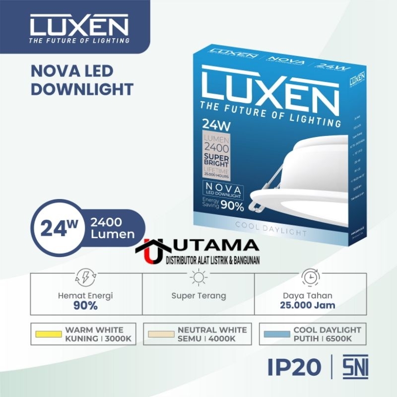 Luxen Downlight LED Panel Nova 24 watt