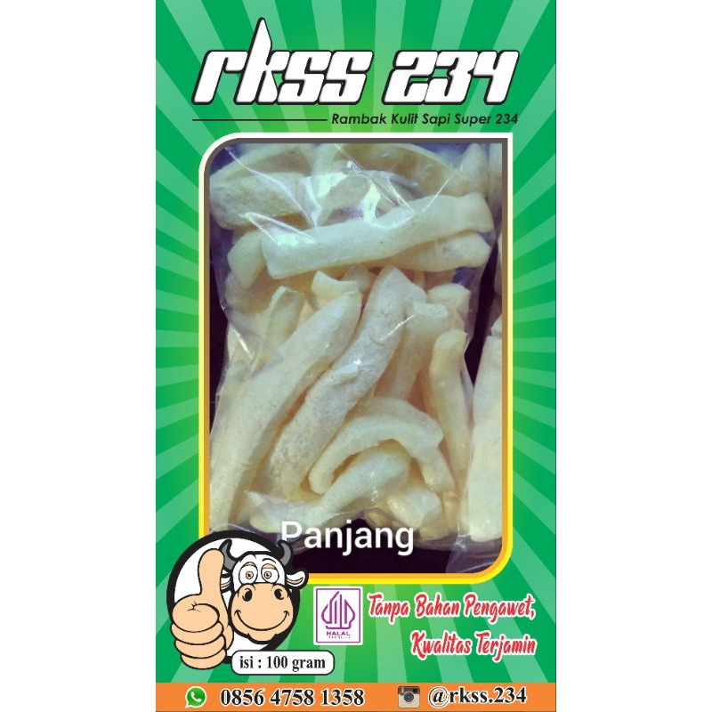 

Rambak Kulit Sapi Super "MATANG" Panjang