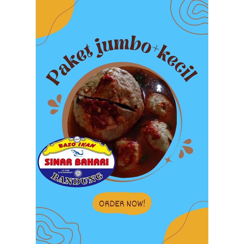 

Paket 2pcs | Baso Ikan Sinar Bahari Jumbo + kecil + bumbu