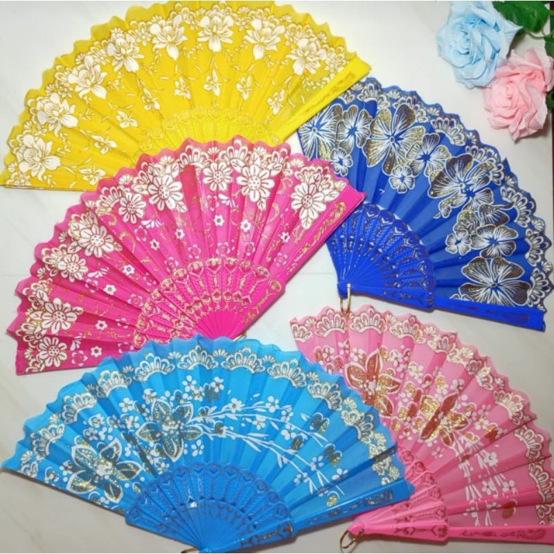 KIPAS LIPAT GLITER MEWAH KIPAS LIPAT JEPANG KIPAS TANGAN MANUAL