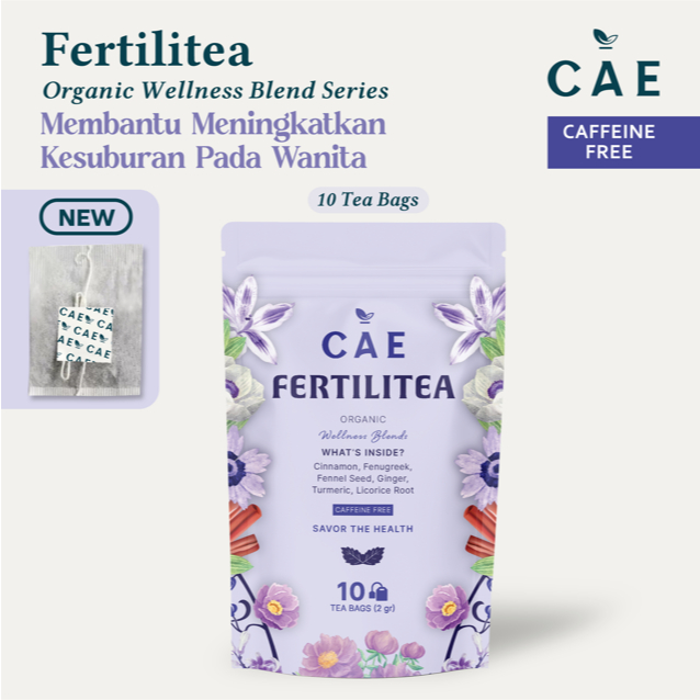 

FERTILITEA | Herbal Tea Blend Cinnamon Licorice Root Turmeric Fennel Seed Fenugreek Ginger Premium