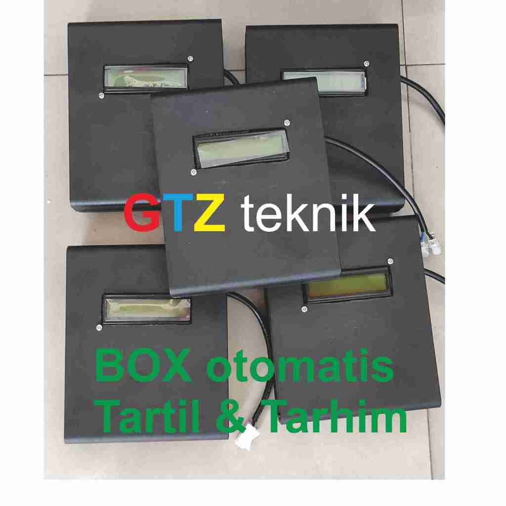 Box Auto Tartil dan tarhim sebelum waktu sholat dilengkapi dengan jadwal waktu sholat digital