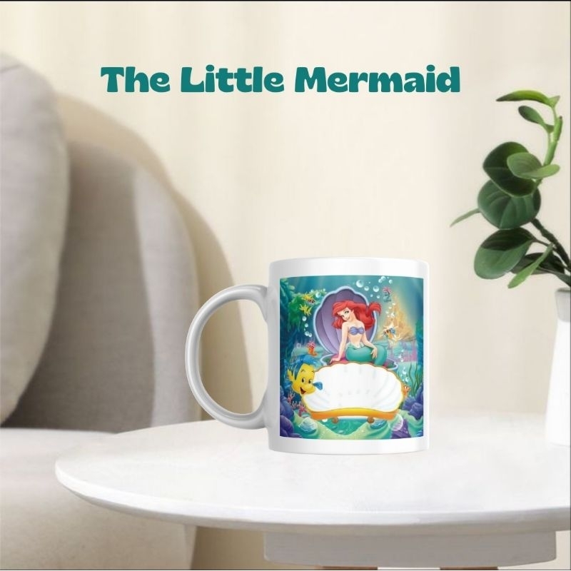 PROMO Mug Cartoon / Mug Mermaid / Gelas Mermaid / Mug Birthday / Gelas Ulang Tahun / Ultah / Bisa Re