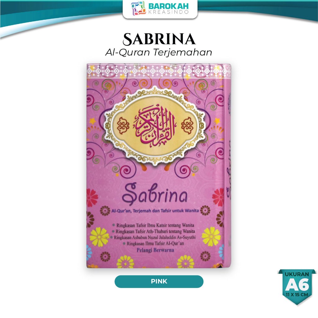 ALQURAN KECIL, QURAN KECIL, MUSLIMAH AL QURAN RAINBOW A6, AL QURAN TERJEMAH KECIL, ALQURAN WANITA