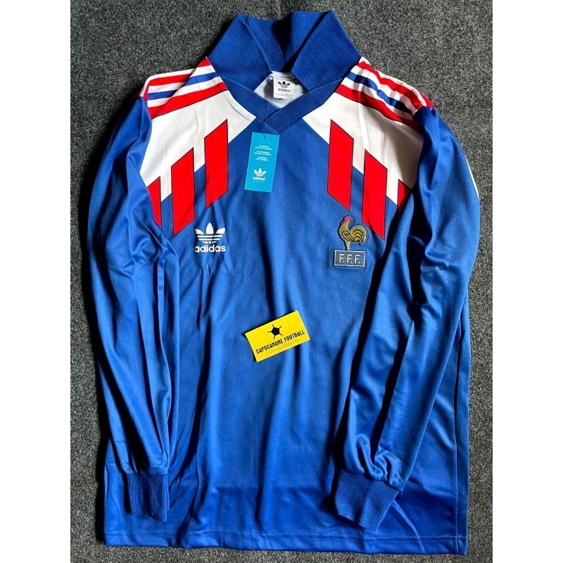 JERSEY PERANCIS FRance 1990 1991 RETRO 90 91 1992 1993 1989 92 93 89 HOME BLOKECORE SKENA Ls Longsle