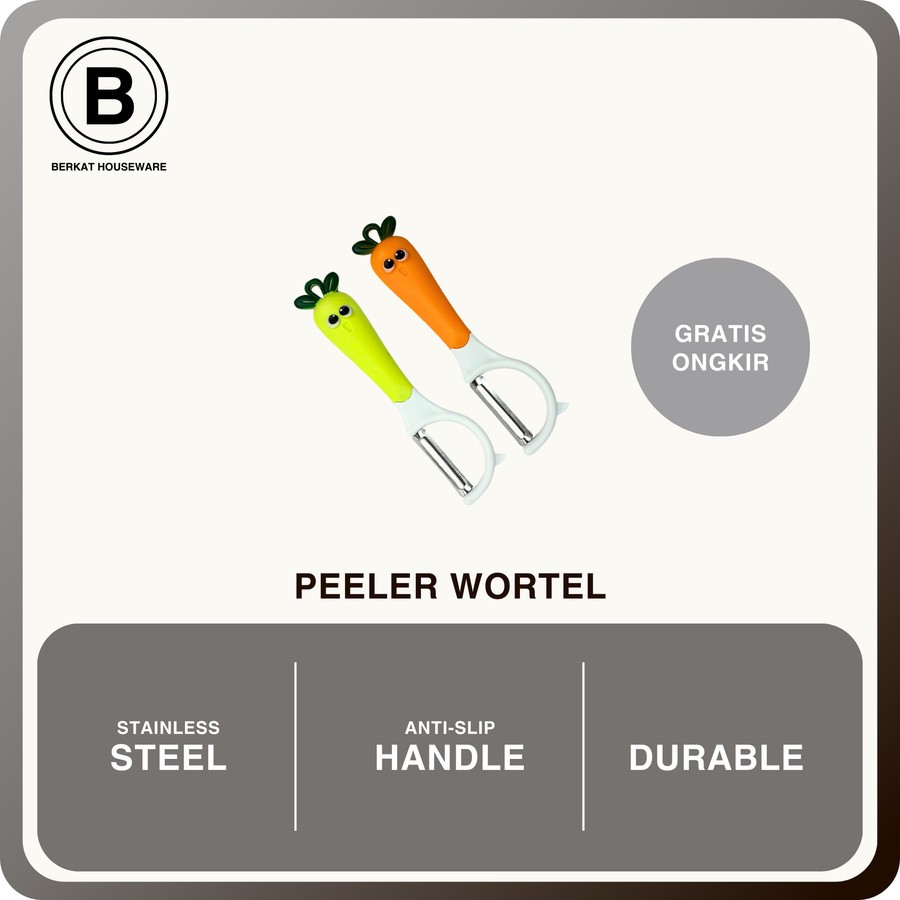 Peeler Karakter Wortel|Stainless Steel Peeler 4388