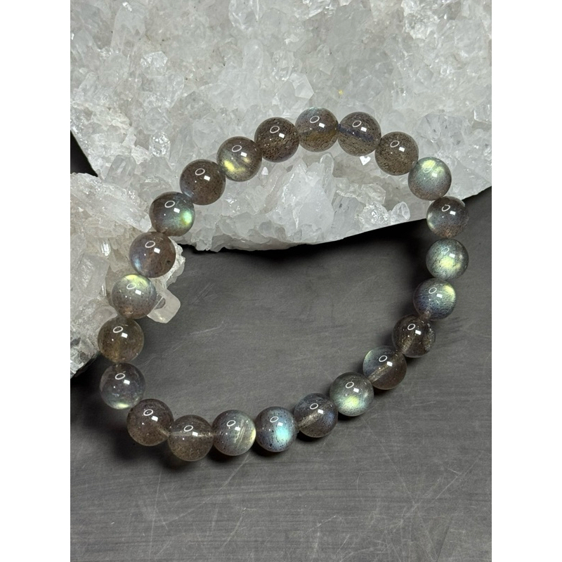 gelang crystal labradorite 8mm with certificate